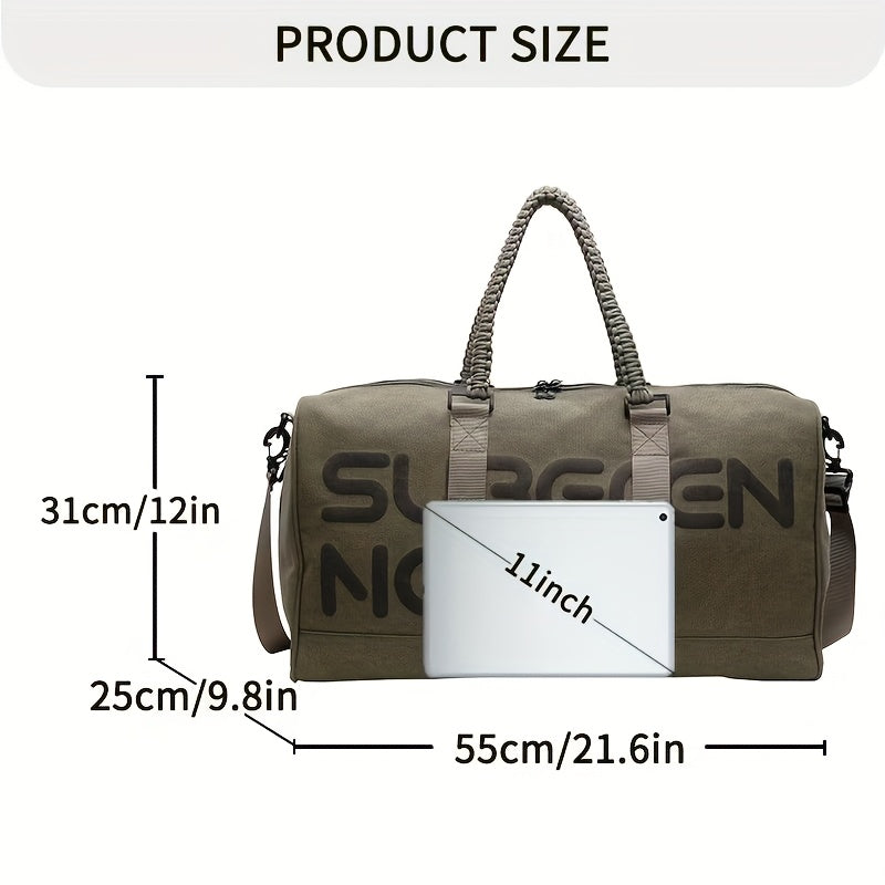 Multifunctional Travel Bag, Suitable for Long And Short Trips, Vacation, Large-Capacity Portable Travel Bag, Fashionable Retro Outdoor Sports Fitness Bag