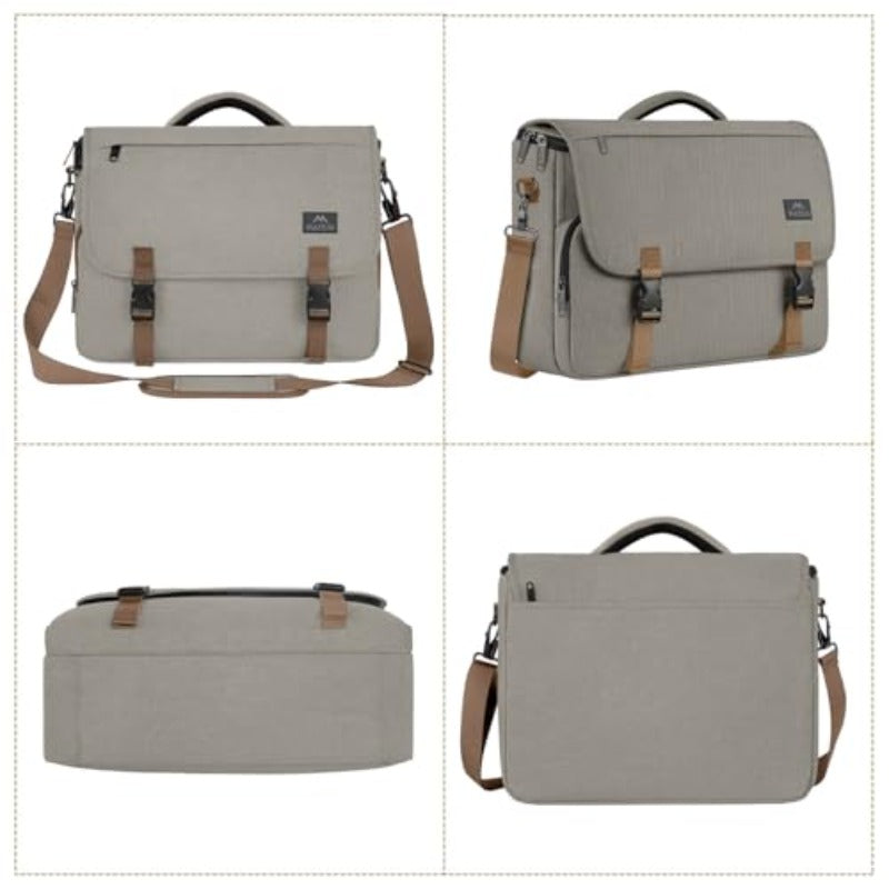 Messenger Bag for Men Briefcases Lightweight Men's Laptop Bag 15. 6 Inch High Quality Crossbody Satchel Computer Work Office Case with Shoulder Strap Brown