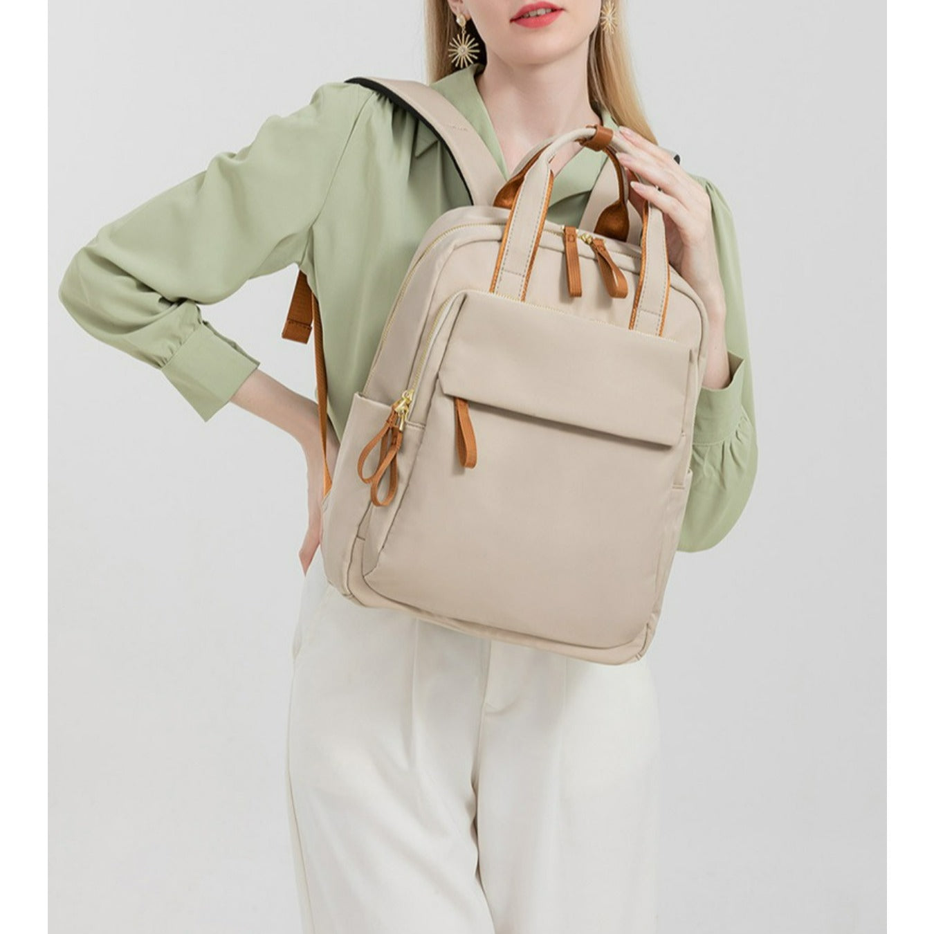 Oxford Fabric Women's Backpack, and Wear-resistant Large School Bag, Versatile for Commuting, Casual, Classes, and Travel