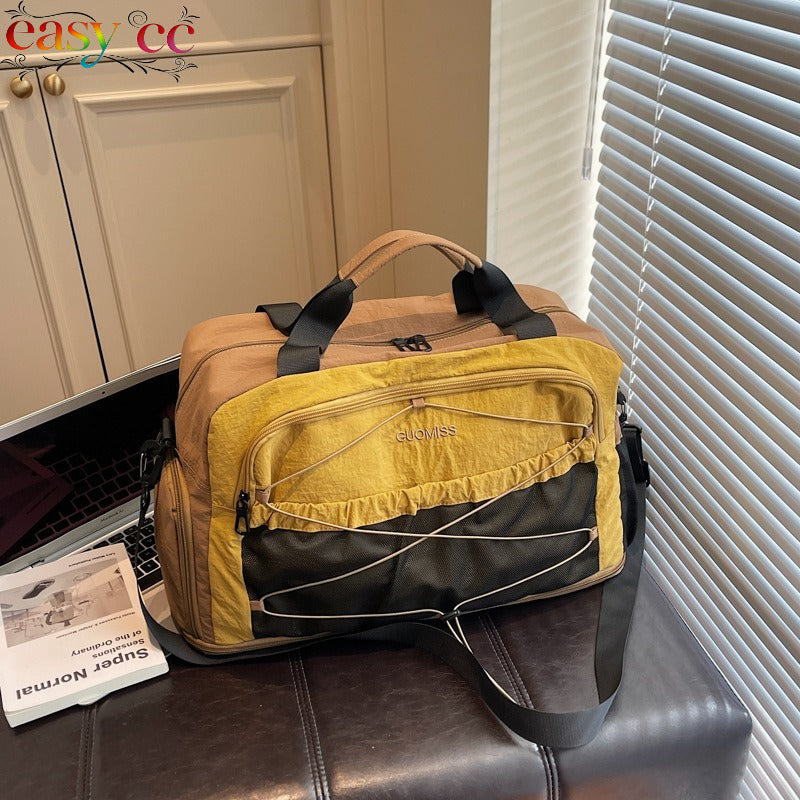 Crossbody Travel Bag, Gym Bag, Travel Bag with Wet and Dry Separation, Multifunctional Women's Casual Sports Yoga Bag for Outings