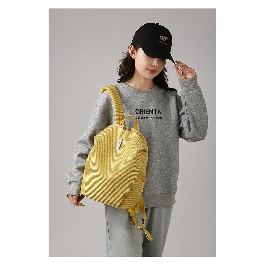 Rhombus Pattern Anti-Theft Backpack, Large Capacity Bag for Commuting And Leisure, Featuring Rhombus Texture Fabric, Invisible Anti-Theft Closure, Large Capacity Compartmentalized Structure, And Multiple Detailed Designs