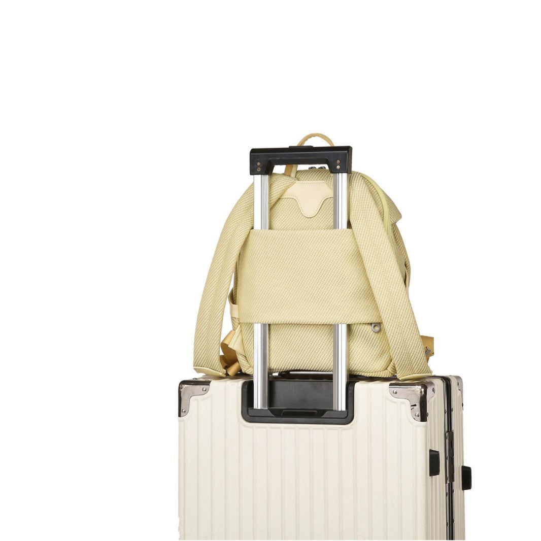 Rhombus Pattern Anti-Theft Backpack, Large Capacity Bag for Commuting And Leisure, Featuring Rhombus Texture Fabric, Invisible Anti-Theft Closure, Large Capacity Compartmentalized Structure, And Multiple Detailed Designs