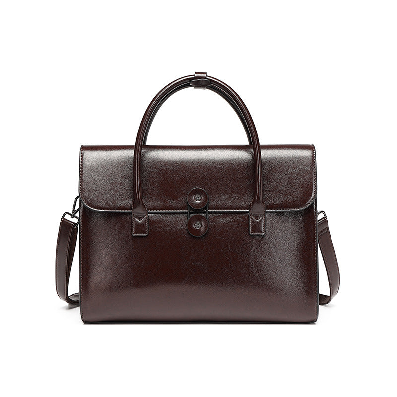 2024 New Women'S Commuter Business Briefcase with High-End Retro Style And Large Capacity for Laptops