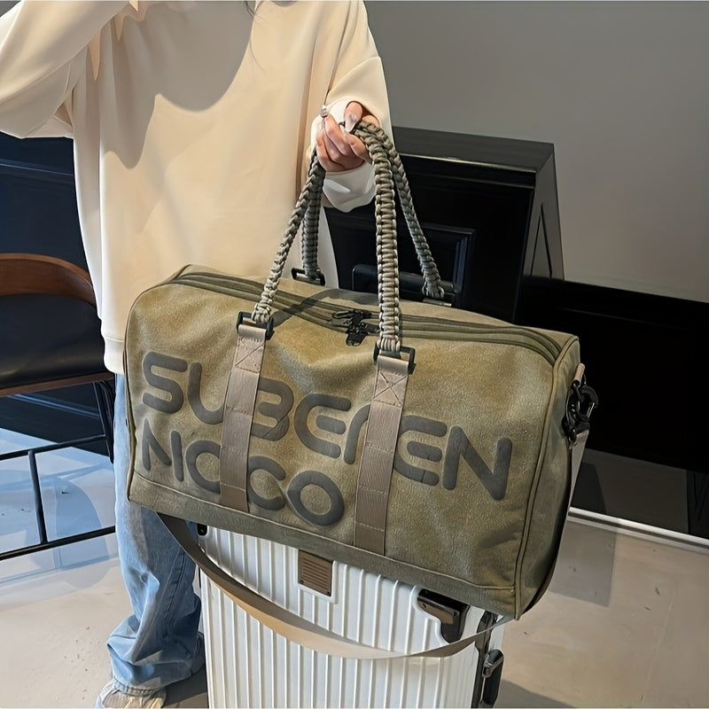 Multifunctional Travel Bag, Suitable for Long And Short Trips, Vacation, Large-Capacity Portable Travel Bag, Fashionable Retro Outdoor Sports Fitness Bag