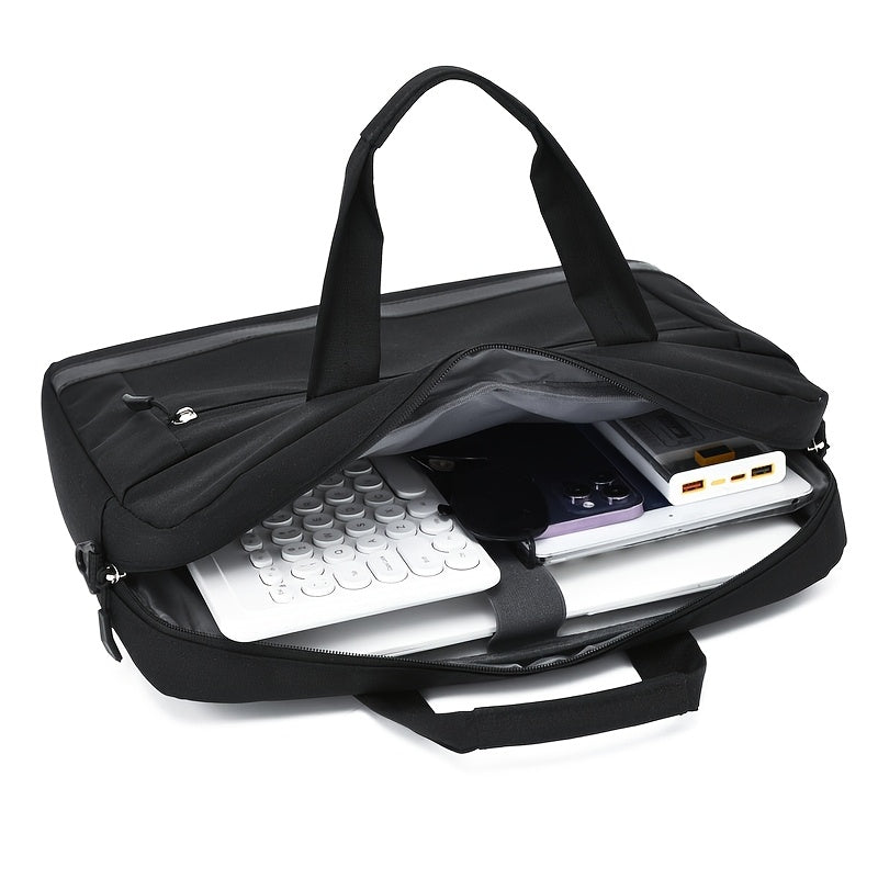 Slim Tablet Sleeve Bag for 13-15.6 Inch, Portable Carrying Case with Shoulder Strap for Work, Office, School, Business Trip