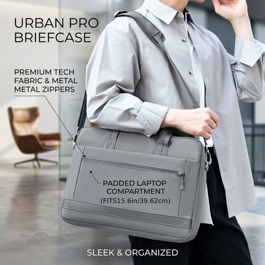 Slim Tablet Sleeve Bag for 13-15.6 Inch, Portable Carrying Case with Shoulder Strap for Work, Office, School, Business Trip