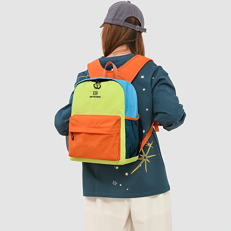 The New Women'S Contrasting Color Small Backpack Bag Is, Durable, Lightweight, Fashionable, And Versatile with Large Capacity. Suitable for Teenage Girls, White-Collar Workers, Outdoor Activities, Travel, Outings, Shopping Commuting, Shopping, Daily