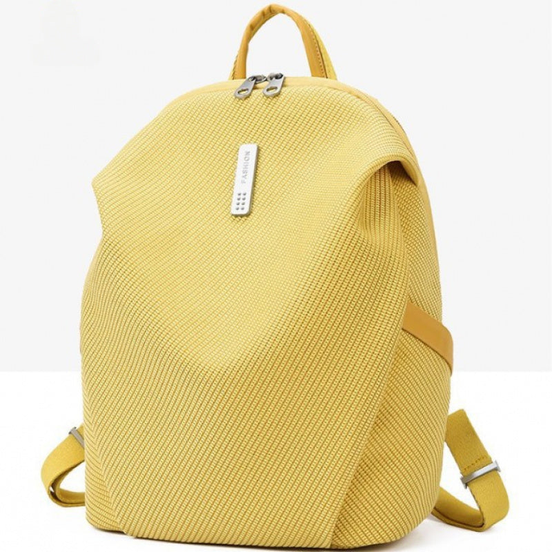 Rhombus Pattern Anti-Theft Backpack, Large Capacity Bag for Commuting And Leisure, Featuring Rhombus Texture Fabric, Invisible Anti-Theft Closure, Large Capacity Compartmentalized Structure, And Multiple Detailed Designs