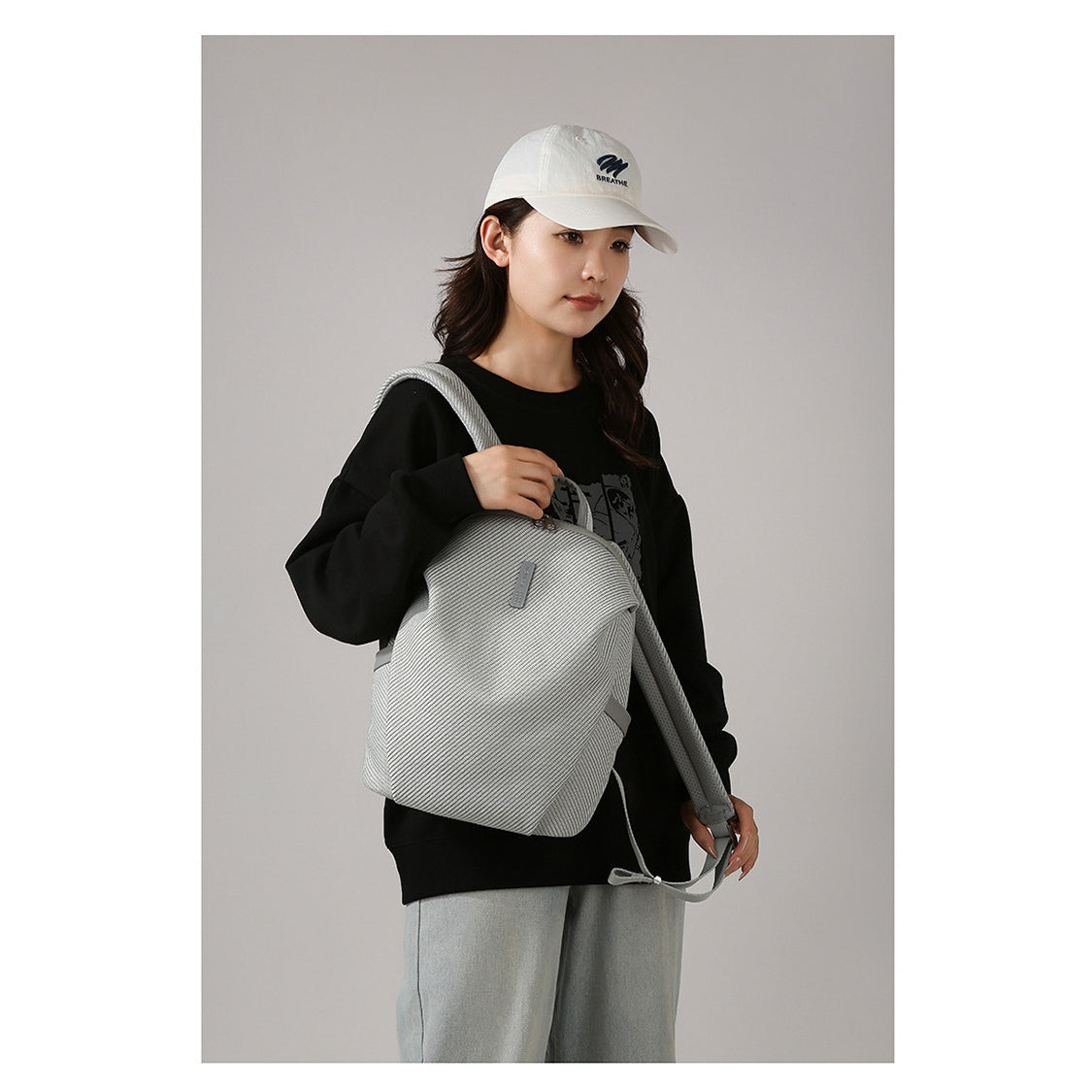 Rhombus Pattern Anti-Theft Backpack, Large Capacity Bag for Commuting And Leisure, Featuring Rhombus Texture Fabric, Invisible Anti-Theft Closure, Large Capacity Compartmentalized Structure, And Multiple Detailed Designs