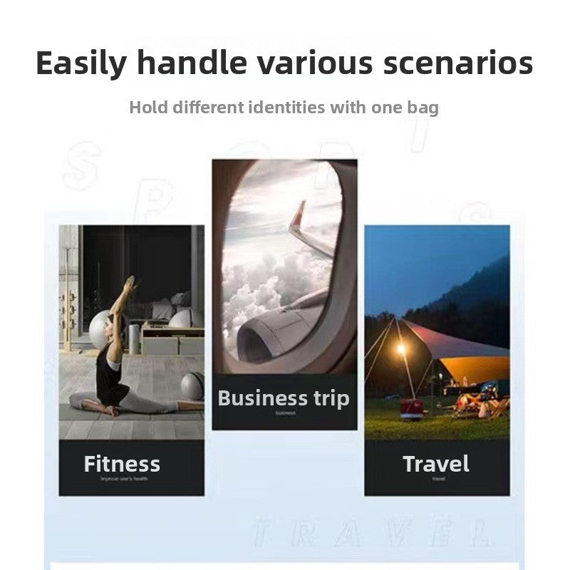 Essential Letter Print Bag for Short Trips, Swim Bag with Dry And Wet Separation, Women'S Fitness Bag, Storage Bag, Large Capacity Yoga Sports Bag