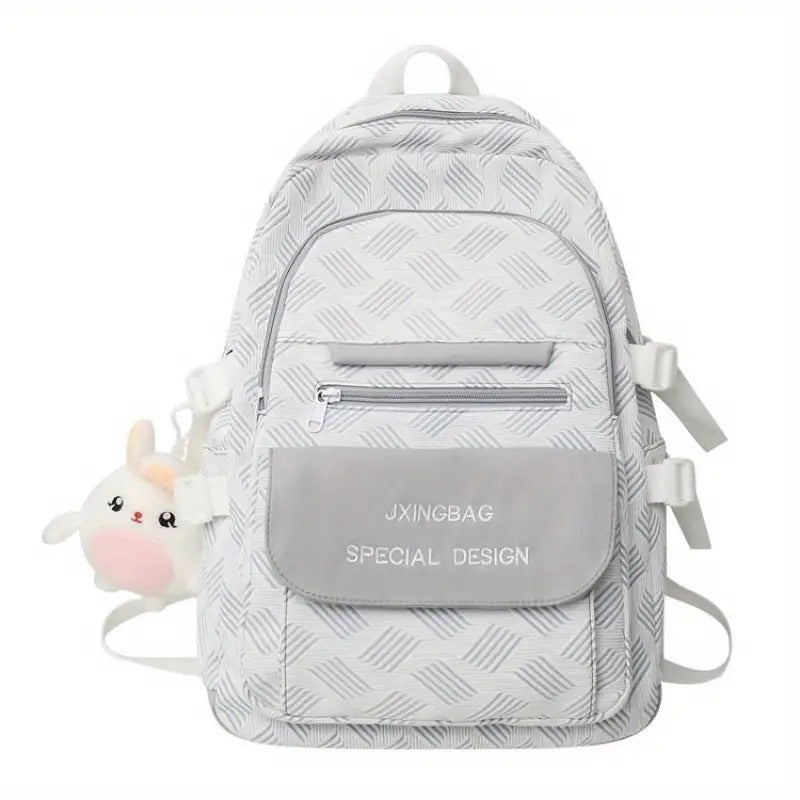 Women's Large Capacity Heavy Duty Nylon Backpack with 15.6\