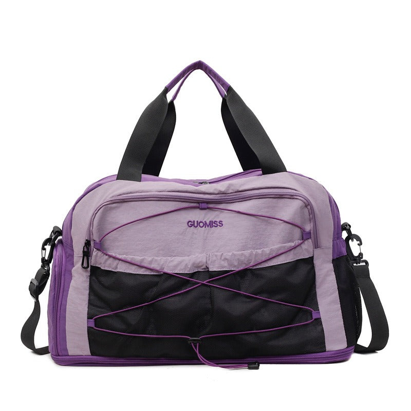 Crossbody Travel Bag, Gym Bag, Travel Bag with Wet and Dry Separation, Multifunctional Women's Casual Sports Yoga Bag for Outings