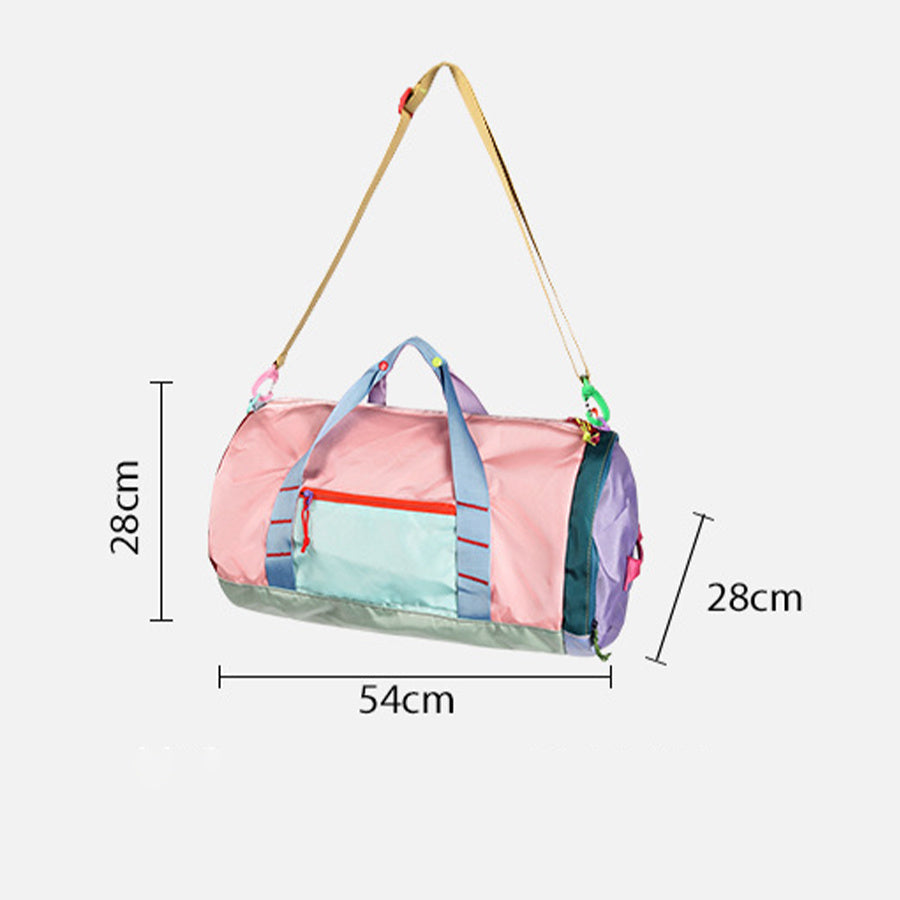 Dopamine Sports Gym Bag Unisex Travel Bag Crossbody Lightweight Sturdy Foldable Gym Swimming Travel Luggage Bag