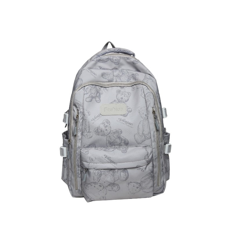 Simple Casual Backpack Girls Large Capacity Schoolbag Aesthetic Backpack for Teenager Female