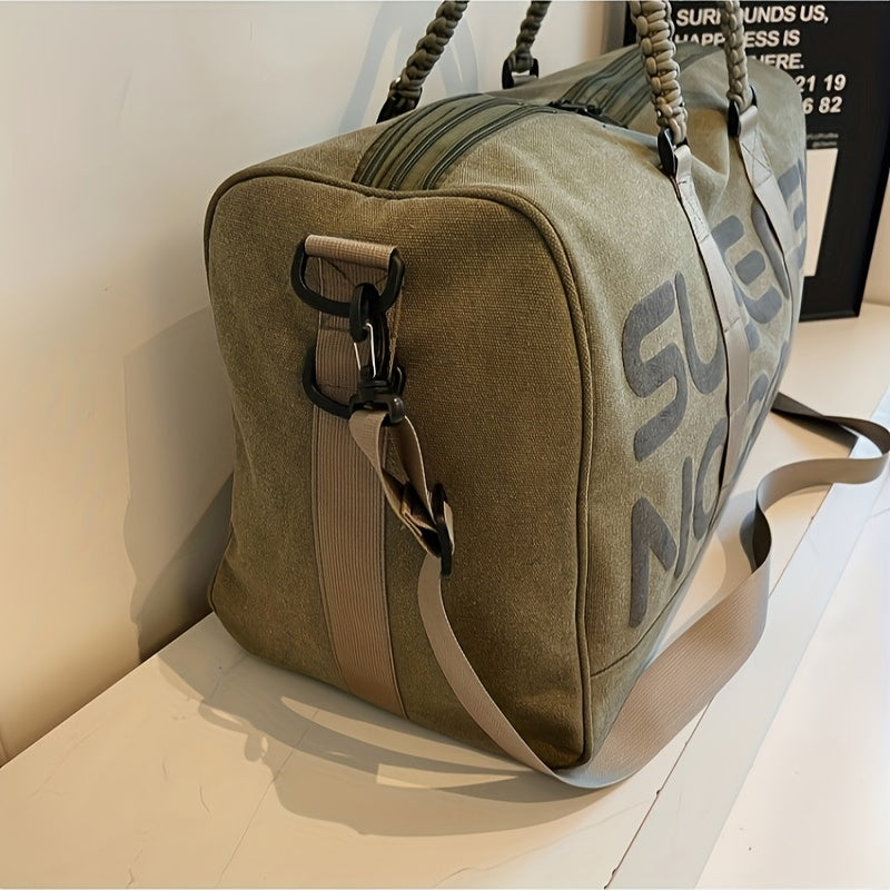 Multifunctional Travel Bag, Suitable for Long And Short Trips, Vacation, Large-Capacity Portable Travel Bag, Fashionable Retro Outdoor Sports Fitness Bag