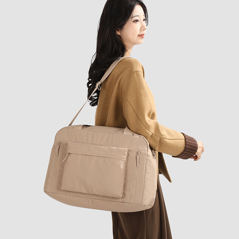 Large Capacity Short-Trip Travel Bag, Handheld, Lightweight Business Luggage Bag, Expandable, Crossbody, Sports And Gym Bag