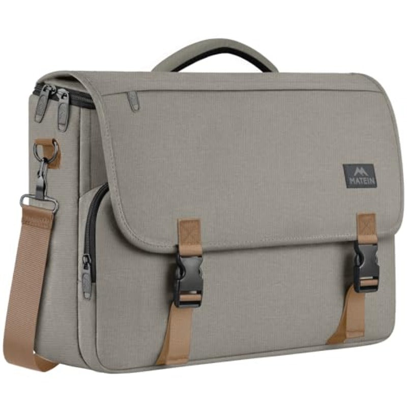 Messenger Bag for Men Briefcases Lightweight Men's Laptop Bag 15. 6 Inch High Quality Crossbody Satchel Computer Work Office Case with Shoulder Strap Brown